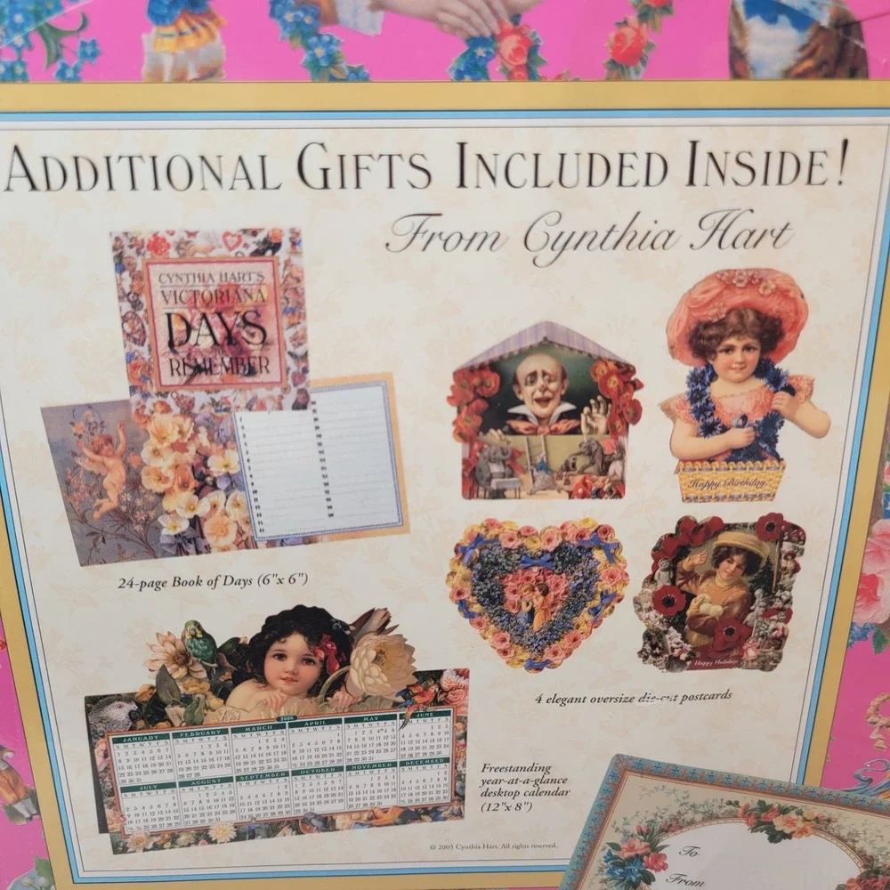 Cynthia Hart Victoriana 2006 Calendar Gift Collection Floral Ephemera SEALED NEW